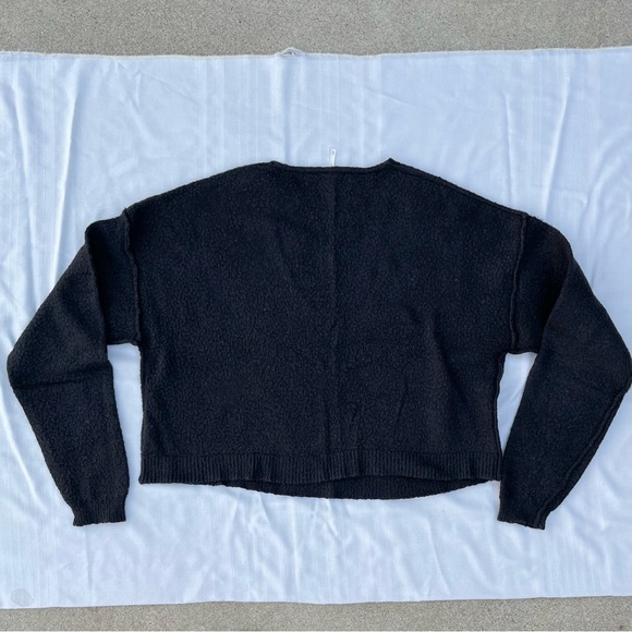 Free people black v neck sweater cropped XSmall - Picture 12 of 15